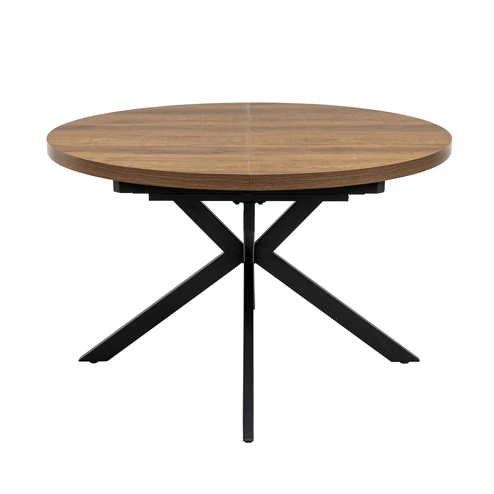 Nassau Oval Wooden Extending Dining Table in Dark Oak