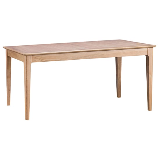 Nassau Rectangular Wooden Small Dining Table In Natural Oak