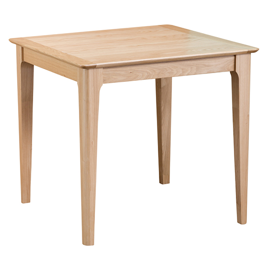 Product photograph of Nassau Square Wooden Small Dining Table In Natural Oak from Furniture in Fashion