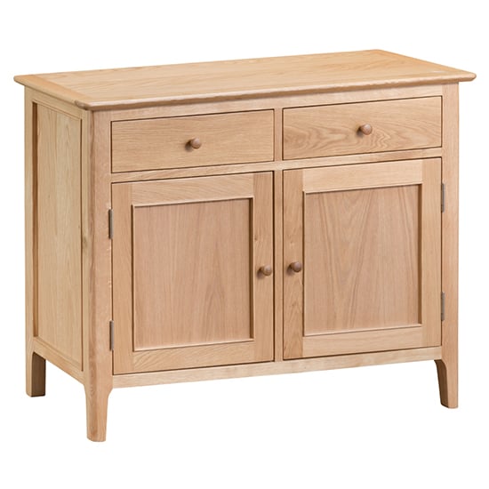 Read more about Nassau wide wooden 2 doors 2 drawers sideboard in natural oak