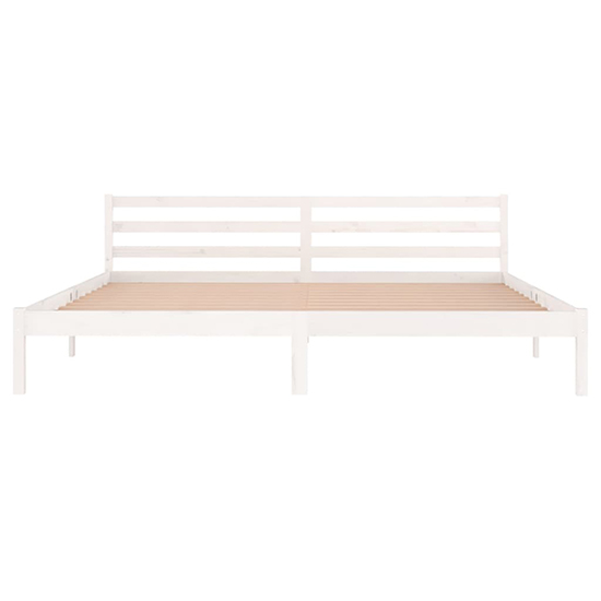 Nastia Solid Pinewood Super King Size Bed In White_4