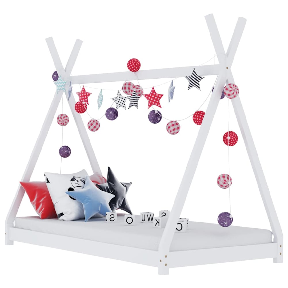 Read more about Natara large wooden children bed in white