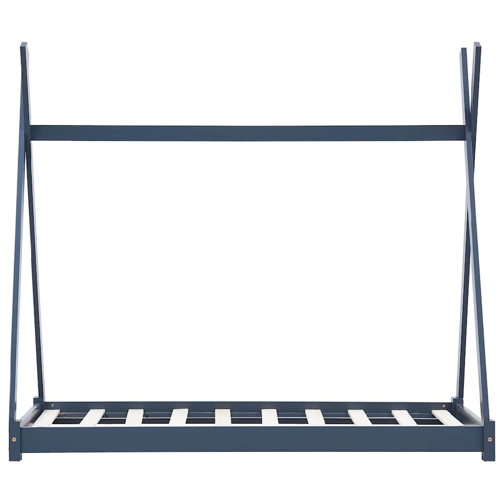 Natara Medium Wooden Children Bed In Grey