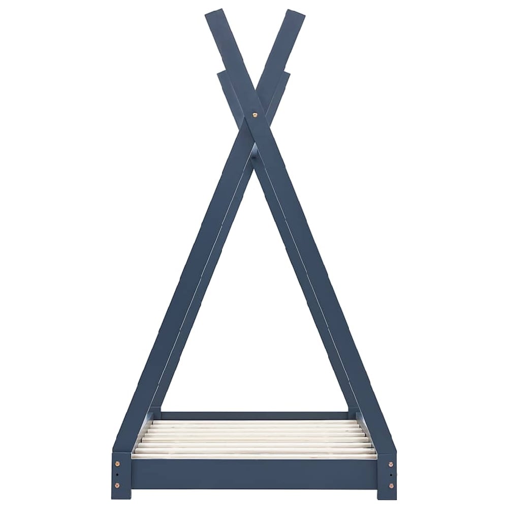 Natara Medium Wooden Children Bed In Grey