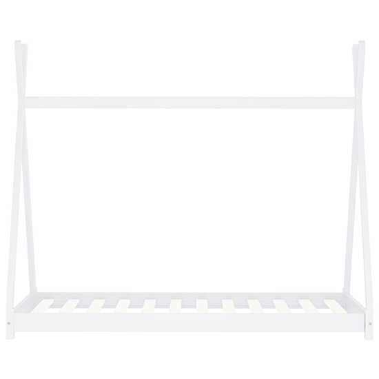 Natara Wooden Tent Style Kids Single Bed In White