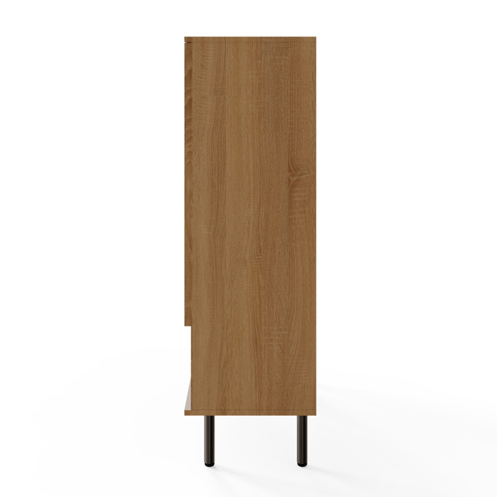Natick Wooden Shoe Storage Cabinet in Oak