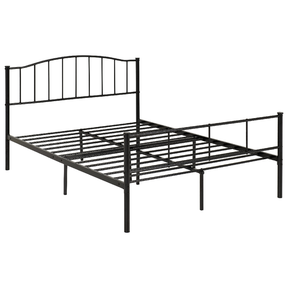 Read more about Navarre metal double bed in black
