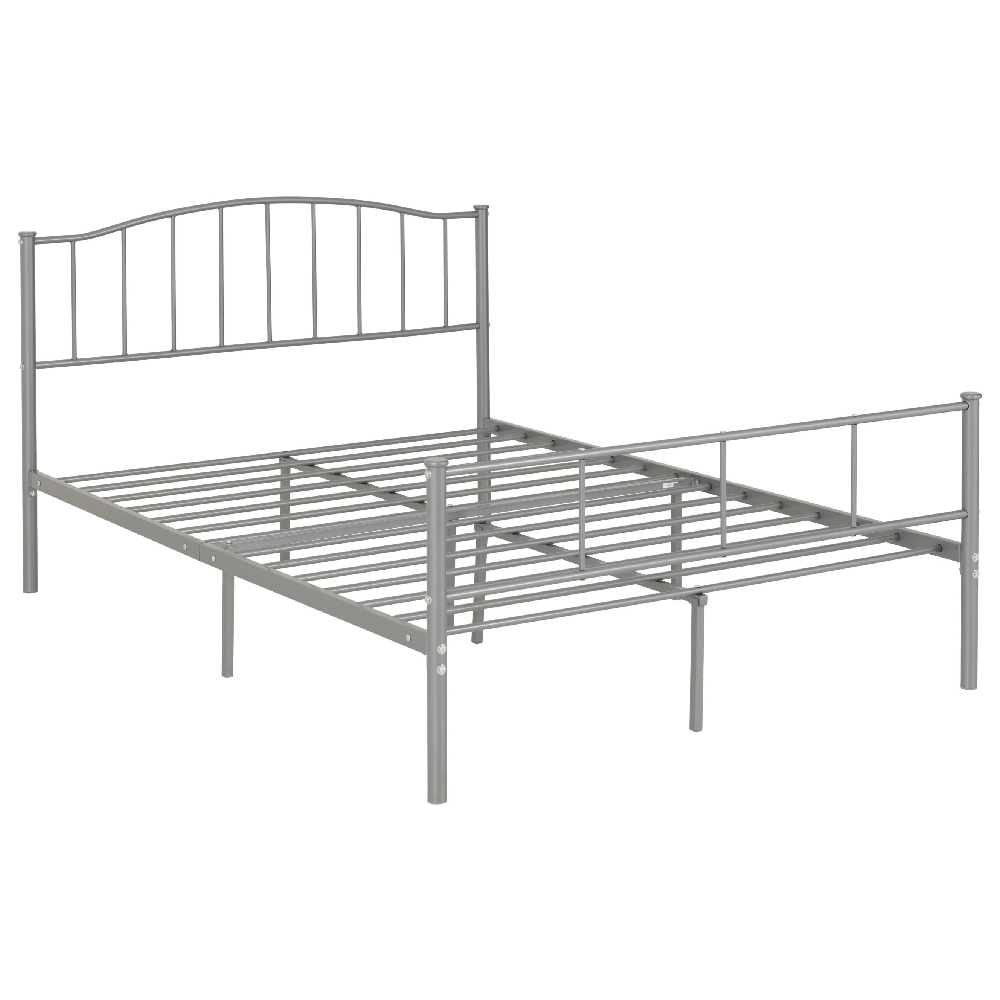 Read more about Navarre metal double bed in silver