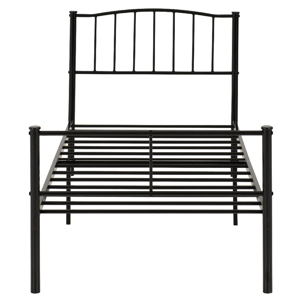 Navarre Metal Single Bed In Black