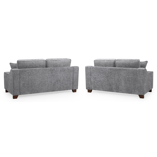 Nazra Fabric 3+2 Seater Sofa Set In Slate