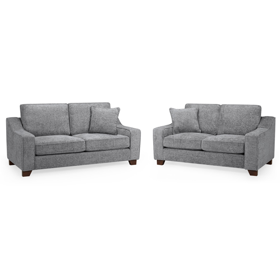 Read more about Nazra fabric 3+2 seater sofa set in slate