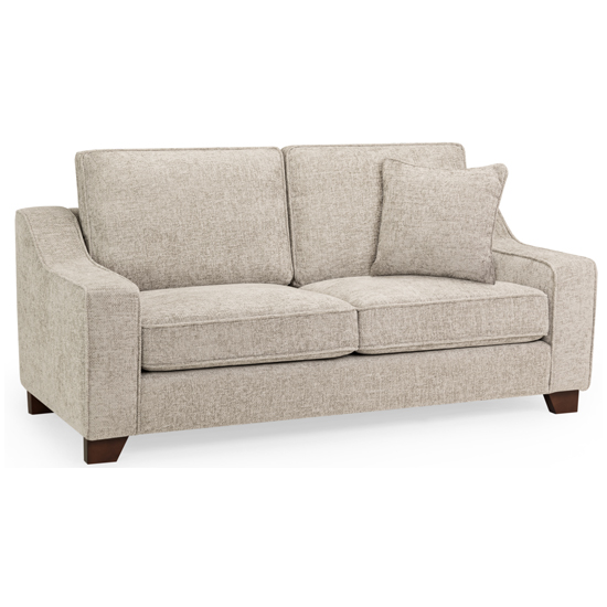 Product photograph of Nazra Fabric 3 Seater Sofa In Stone from Furniture in Fashion