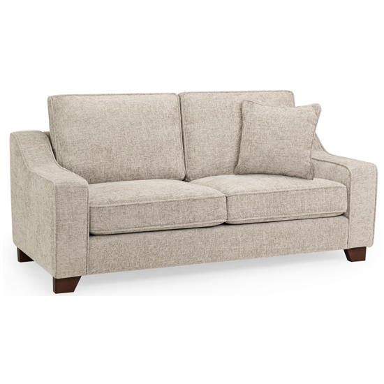 Read more about Nazra fabric 3 seater sofa in stone