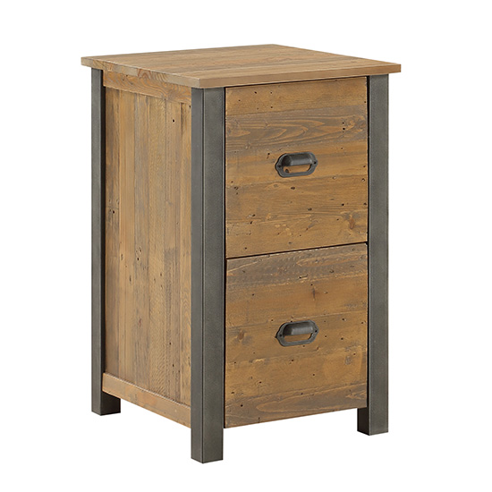 Nebura Wooden Filing Cabinet In Reclaimed Wood_3