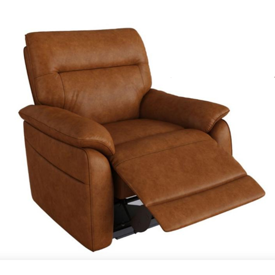 Tan leather recliner armchair hotsell