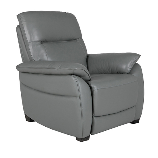 Read more about Neci leather fixed armchair in steel