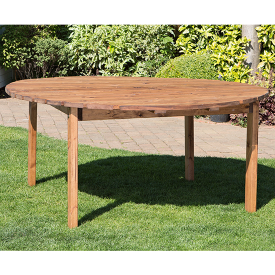 Necova Large Round Wooden Dining Table