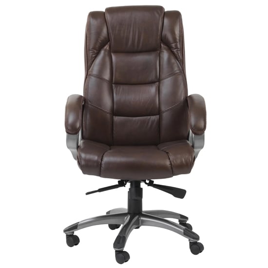 Nekton Leather Home And Office Executive Chair In Brown_2