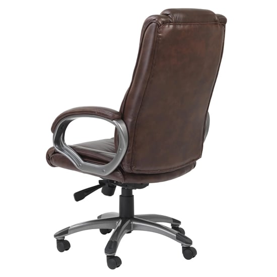 Nekton Leather Home And Office Executive Chair In Brown_3