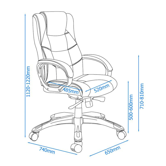 Nekton Leather Home And Office Executive Chair In Brown_5