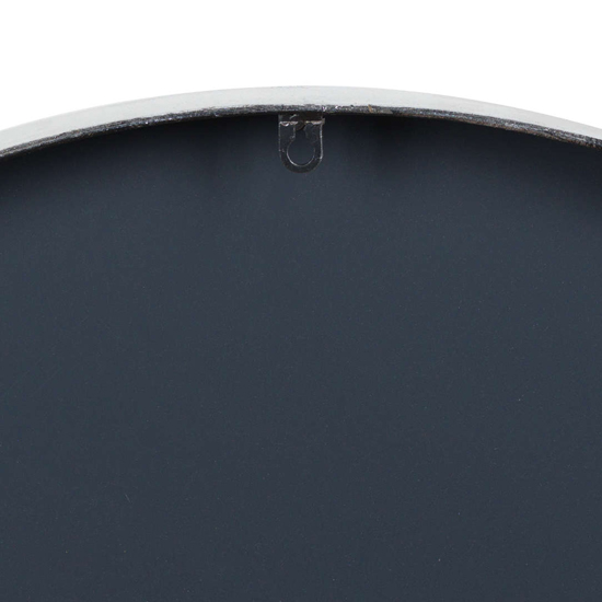 Neoga Large Foil Mirrored Wall Clock In Silver Furniture in Fashion