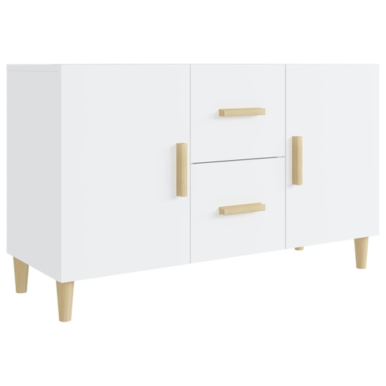 Neola High Gloss Sideboard With 2 Doors 2 Drawers In White_3