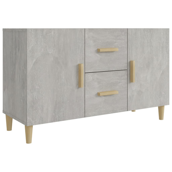 Neola Wooden Sideboard With 2 Door 2 Drawer In Concrete Effect_3