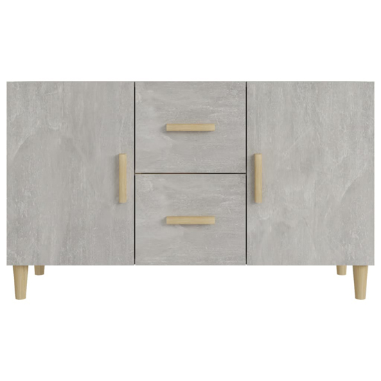 Neola Wooden Sideboard With 2 Door 2 Drawer In Concrete Effect_4