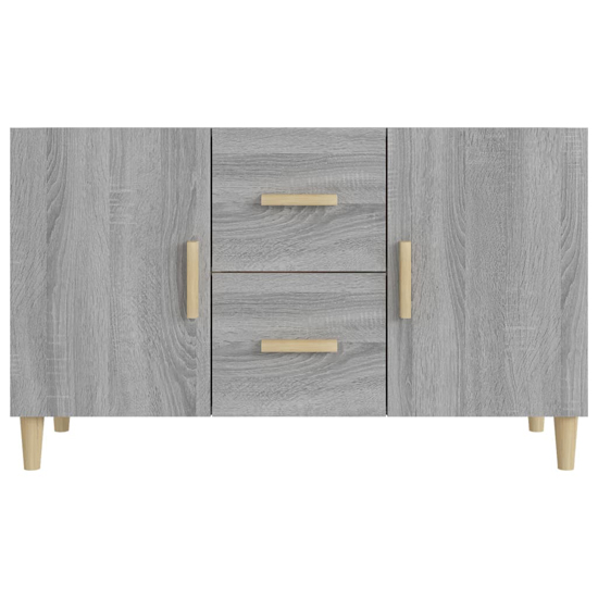 Neola Wooden Sideboard With 2 Door 2 Drawer In Grey Sonoma Oak_4