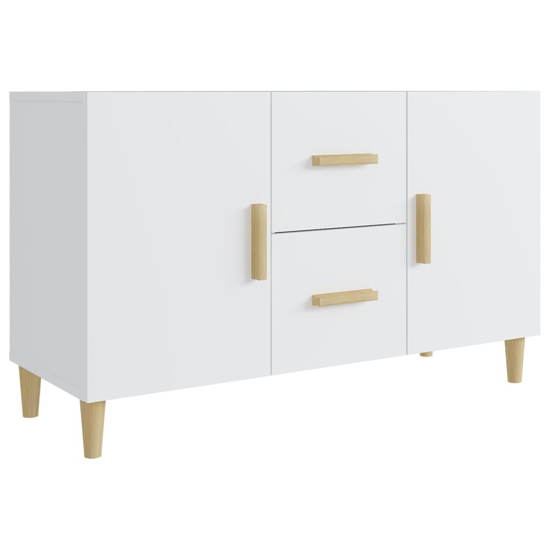 Neola Wooden Sideboard With 2 Doors 2 Drawers In White_3