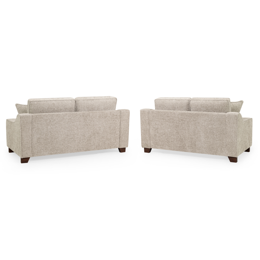Nepean Fabric 3+2 Seater Sofa Set In Stone