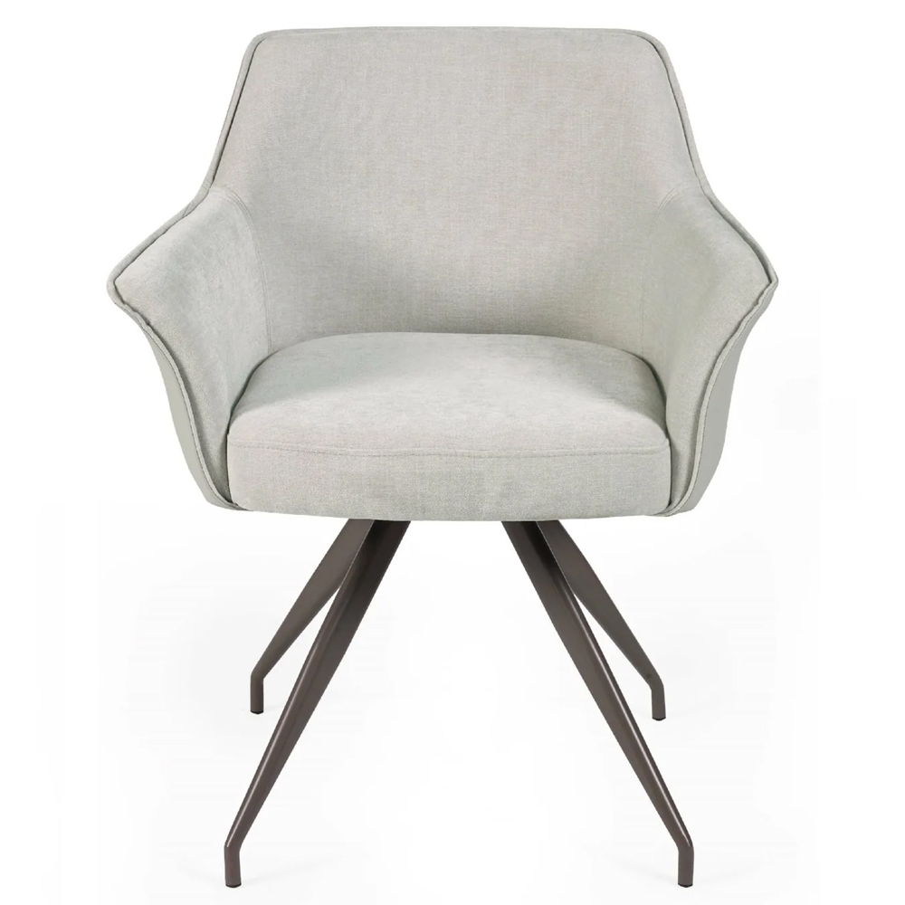 Nepean Ivory Fabric Dining Chairs - Pair