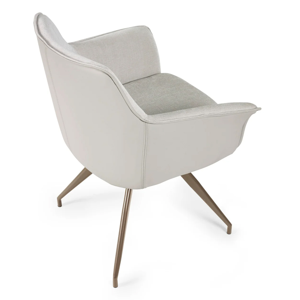 Nepean Ivory Fabric Dining Chairs - Pair