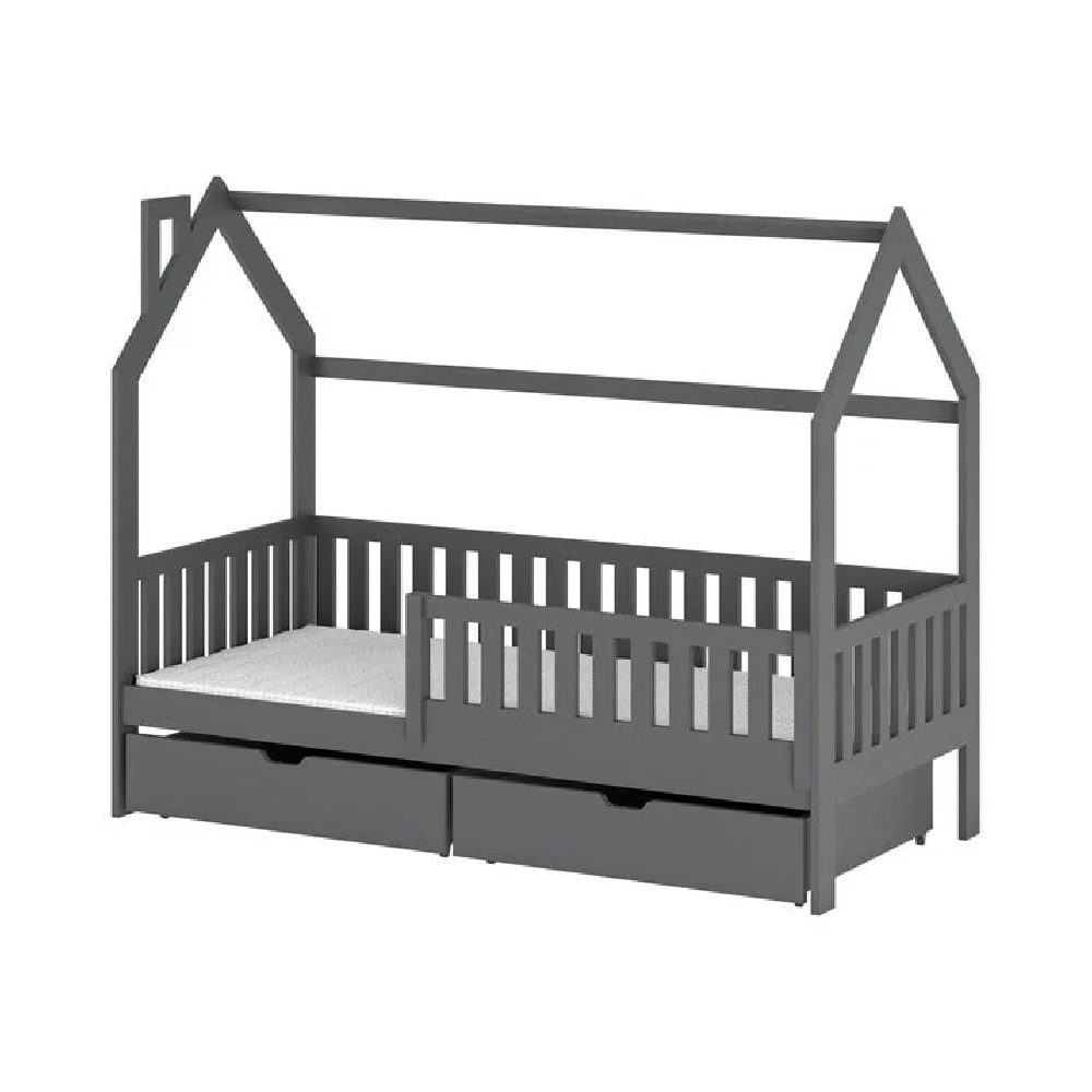 Nepean Wooden Day Bed With Bonnell Mattress In Graphite