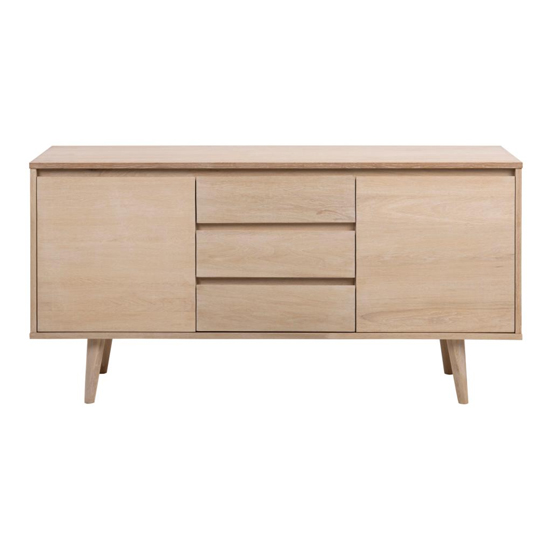 Nephi Wooden 2 Doors And 3 Drawers Sideboard In White Oak_2