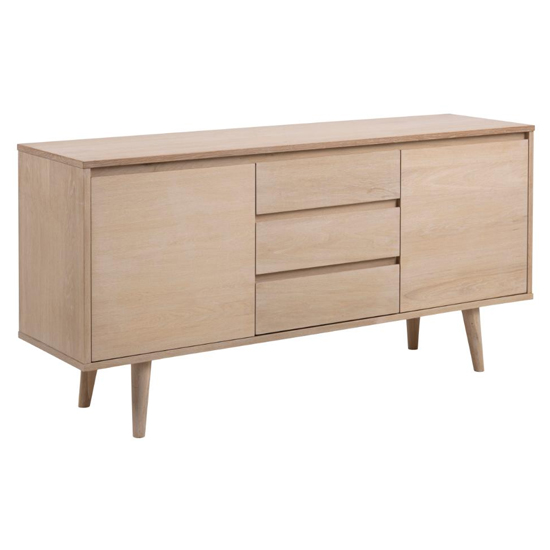 Nephi Wooden 2 Doors And 3 Drawers Sideboard In White Oak_3