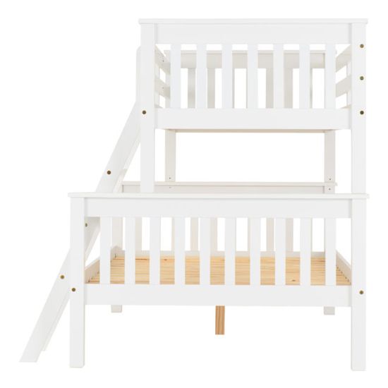 Nevada Wooden Triple Sleeper Bunk Bed In White_5
