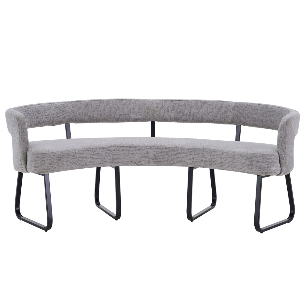 Nertan Round Solid Wood Dining Table Set in Grey and Oak