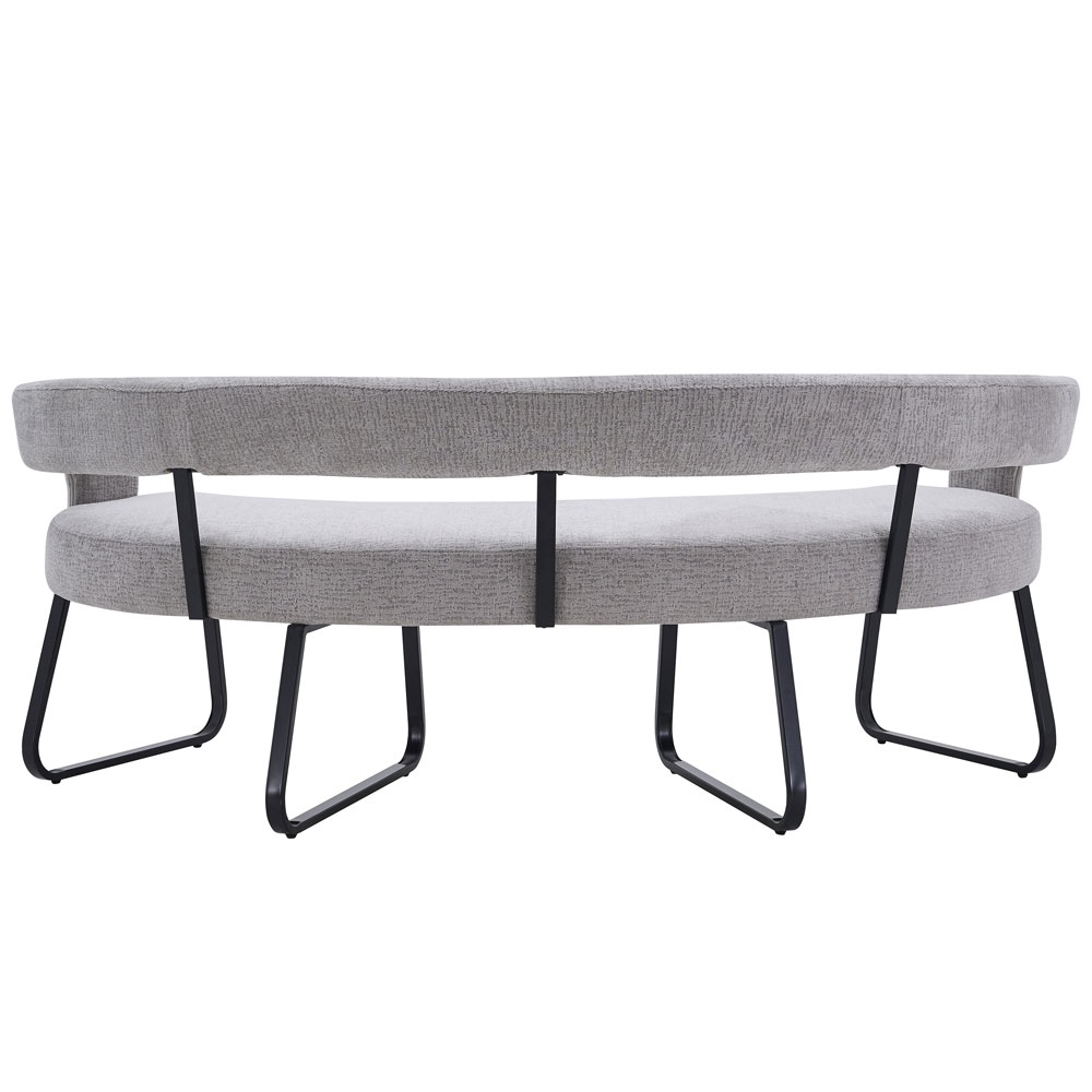 Nertan Round Solid Wood Dining Table Set in Grey and Oak