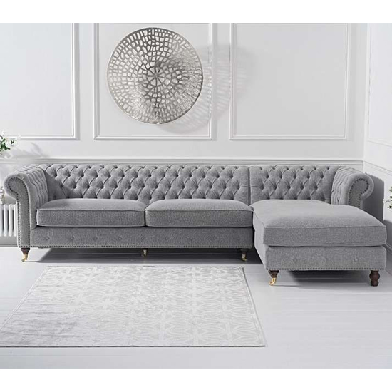 Nesta Large Linen Right Facing Corner Chaise Sofa In Grey_2