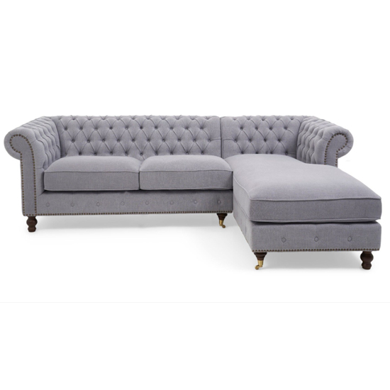Nesta Medium Linen Right Facing Corner Chaise Sofa In Grey_3
