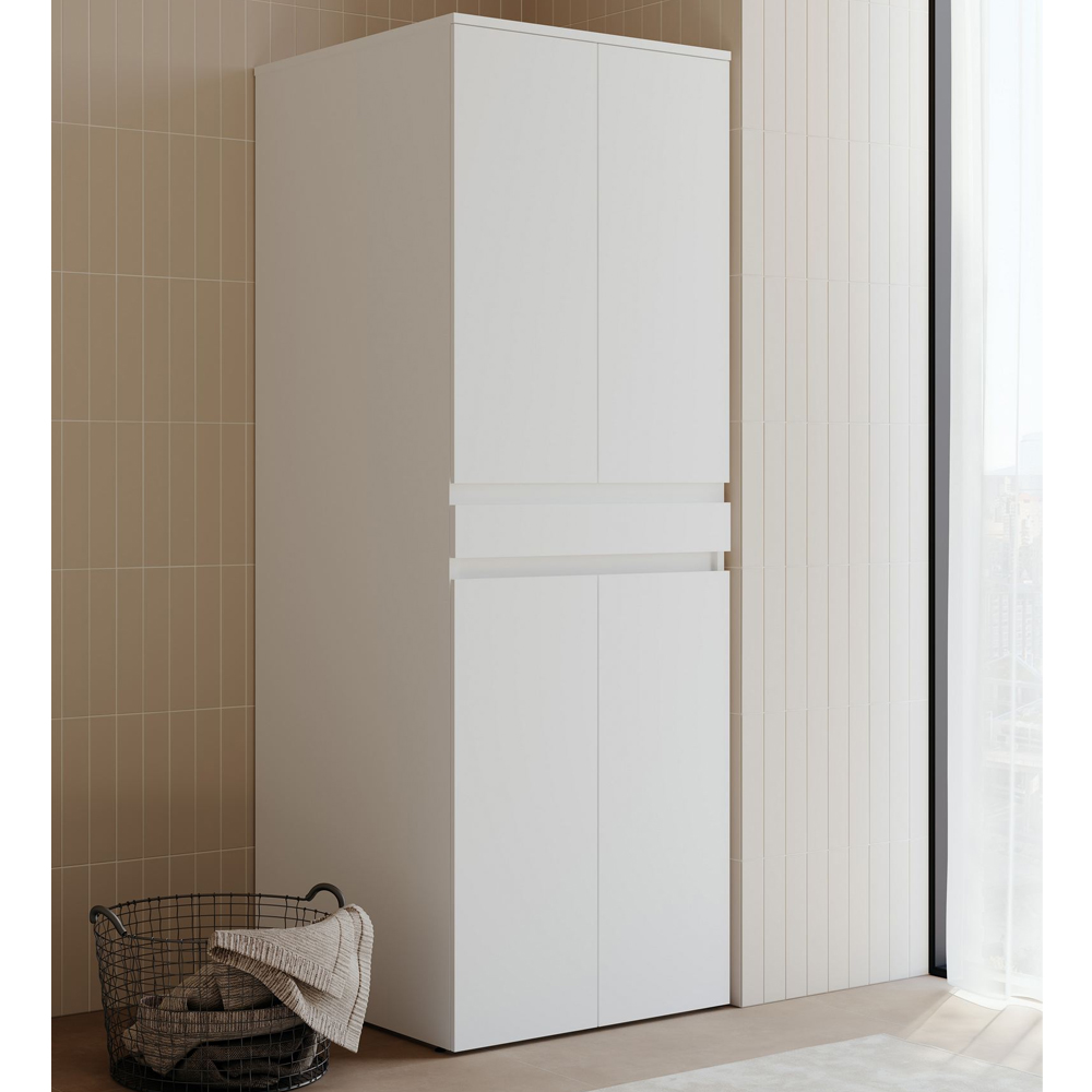 Neve Wooden Washing Machine Cabinet in Matte White