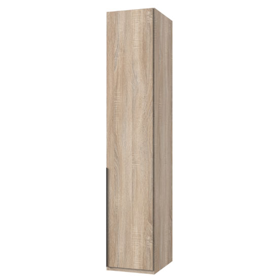 New York Tall Wooden Wardrobe In Oak 1 Door