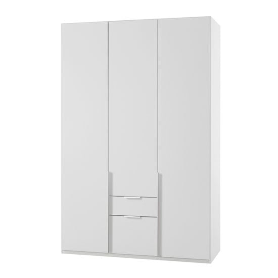 Product photograph of New York Wooden 3 Doors Wardrobe In White from Furniture in Fashion