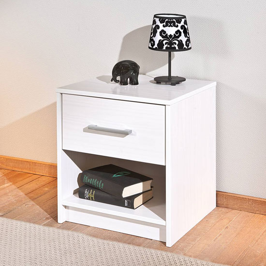 Dark Grey Wooden Bedside In Pair Furniture in Fashion