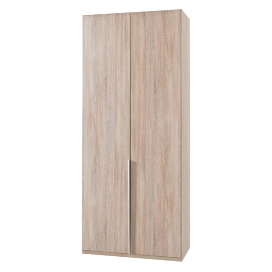 New York Wooden Wardrobe In Oak With 2 Doors