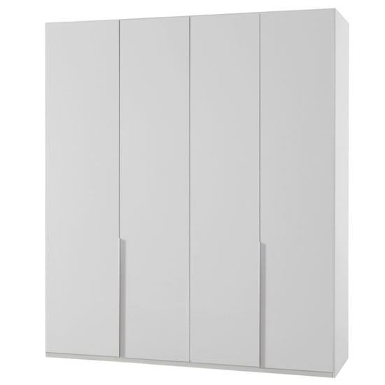 New York Wooden Wardrobe In White With 4 Doors Furniture in Fashion
