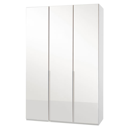 Read more about New zork tall wardrobe in gloss white 3 doors