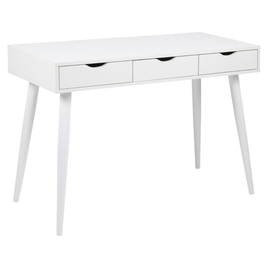 Read more about Newark 3 drawers computer desk in white
