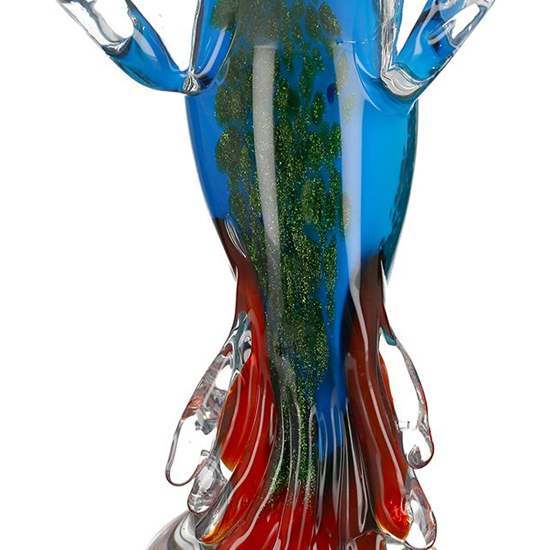 Newark Glass Kingfisher Sculpture In Blue